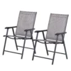 Campingstoelen set van 2 vouwstoel met armleuning vissersstoel metaal grijs 58x64x94cm 1