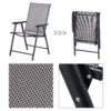 Campingstoelen set van 2 vouwstoel met armleuning vissersstoel metaal grijs 58x64x94cm 9