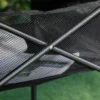 Campingtafel opvouwbare tafel van aluminium, licht, draagbaar met netvak, zwart, 70x70x69cm 10