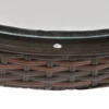 Campingtafel vouwtafel rond Ø68cm met rattandecor en stabiel stalen frame, ideaal voor tuin & picknick 10