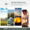 Campingtent voor 2 3 personen koepeltent met deur en gaasramen, weerbestendig met pu2000mm, inclusief draagtas in grijs 7