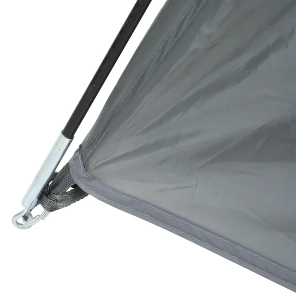 Campingtent voor 2 3 personen koepeltent met deur en gaasramen, weerbestendig met pu2000mm, inclusief draagtas in grijs 9