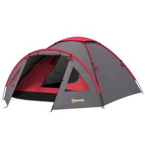 Campingtent voor 3 personen licht, stabiel waterdicht uv 50+ koepeltent met voortent deur venster, grondzeil familietent met 2000mm waterkolom tent voor camping reis trekking tuin 1