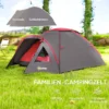 Campingtent voor 3 personen licht, stabiel waterdicht uv 50+ koepeltent met voortent deur venster, grondzeil familietent met 2000mm waterkolom tent voor camping reis trekking tuin 5