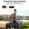 Campingtent voor 4 personen licht, stabiel waterdicht uv 50+ tunnel tent met luifel zijdeur&venster, grondzeil familietent met 3000mm waterkolom tent voor camping reis trekking tuin 9