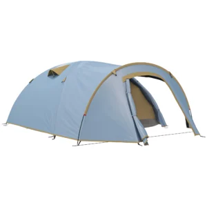 Campingtent voor 4 personen, waterdicht tunnel tent met 2 deuren haken grondzeil draagtas, familietent met 2000mm waterkolom tent voor camping reis trekking tuin 1