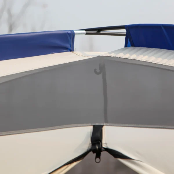 Campingtent voor 6 8 personen familietent met voorkamer en 2 ramen koepeltent pu3000mm blauw 518x487x237cm voor buitenavontuur 9