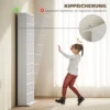 Cd dvd blueray rek cd standaard voor maximaal 640 cds of 360 dvds of 430 blurays opslag boekenrek mediarek voor de woonkamer 78,5 x 24 x 175 cm wit 7