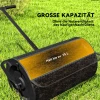 Compoststrooier 300l 61x40cm meststrooier gazon tuin tuinstrooier met t handvat gaasmand metaal zaadstrooier veenmosstrooier grasstrooier grasverzorging voor compost, mest meststof zaad zwart 5