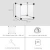 Diy kubus opbergsysteem 16 kubussen opbergdoos kunststofkast wit 125x32x125cm ideaal voor kinderkamer & woonkamer 7