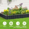 Diy stalen verhoogd tuinbed in t vorm met plantenlabels & handschoenen, donkergrijs voor eenvoudig tuinieren 8