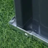 Diy stalen verhoogd tuinbed in t vorm met plantenlabels & handschoenen, donkergrijs voor eenvoudig tuinieren 9