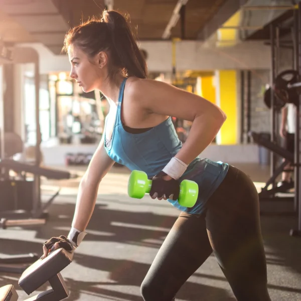 Dumbbell set kort halter set met koffer 4 halterparen 0,5 1 1,5 2 kg draagbaar voor thuis en fitnessruimte ijzer kunststof 2