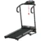 Elektrisch opvouwbare loopband 500w 0,8 10km/u met lcd display & mobiele telefoonhouder in zwart 123x62x117cm voor thuis 1