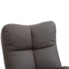 Fauteuil met voetensteun, 145° kanteling, relaxfauteuil met massagefunctie, bruin 9