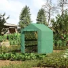 Foliekas begeleidbare kas met 8 planken en deur, groen, 214x143x195cm voor plantenliefhebbers 2