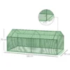 Foliekas met venster, kweekkas, tomatenkas, kweekbed 180 x 90 x 70 cm groen 4