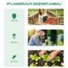 Foliekas met venster, kweekkas, tomatenkas, kweekbed 180 x 90 x 70 cm groen 8