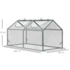 Foliekas met venster, pvc broeikas 120x60x60 cm, transparant tomatenhuis & kweekbed voor planten 4