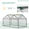 Foliekas met venster, pvc broeikas 120x60x60 cm, transparant tomatenhuis & kweekbed voor planten 6