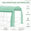 Foliekas polytunnel 6x3x2m met uv bescherming, beloopbaar, oprolbare stalen buisafdekkingen, groen 5