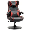 Gamingstoel in hoogte verstelbaar met kantelfunctie ergonomisch, luidspreker, lenden en neksteun van kunstleer 1