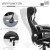 Gamingstoel met kantelfunctie, in hoogte verstelbare bureaustoel, ergonomische computerstoel met luidspreker, lenden en neksteun 7