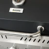 Gasgrill 3 kw 3+1 brander bbq grillwagen van roestvrij staal incl zijbrander thermometer grillrooster kookplaat flesopener zijplanken gas grill voor balkon camping 123 x 52 x 101cm 10