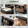 Gasgrill 3 kw 3+1 brander bbq grillwagen van roestvrij staal incl zijbrander thermometer grillrooster kookplaat flesopener zijplanken gas grill voor balkon camping 123 x 52 x 101cm 7