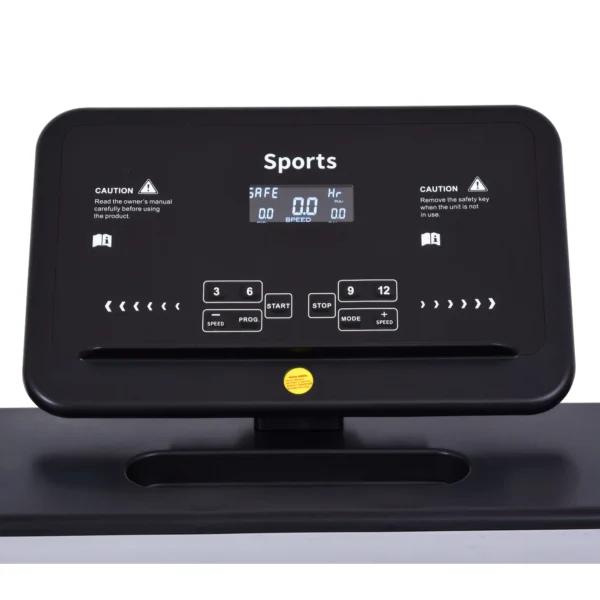 Gemotoriseerde opvouwbare loopband 12 programma's mobiele telefoonhouder 100kg draagvermogen 10