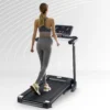 Gemotoriseerde opvouwbare loopband 12 programma's mobiele telefoonhouder 100kg draagvermogen 2