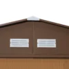 Gereedschapshuis kopen, 340 x 386 x 200 cm, met vloerplaat, gereedschapsschuur, tuinhuis, tuin schuur, metaal, bruin 10