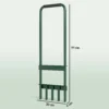 Grasbeluchter beluchter voor gras 30cm breedte handmatige grasbeluchter met antislip handvat, tuingereedschap bodemrail, verticuteermachine grasvogel, bodem ventilatie grasverzorging voor tuinen hofjes 4