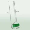 Grasbeluchter beluchter voor gras 45cm breedte handmatige grasbeluchter met 30 ijzeren spikes tuingereedschap bodemrail stopkern, verticuteermachine grasvogel, grasverzorging voor werven gras 4
