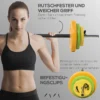 Halterset 20kg halterset van metaal korte halters met verbindingsbuis antislip handvat lange halters workout halter gewichten dumbbell set voor thuis 7