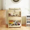 Hamsterkooi met 2 verdiepingen, knaagdierkooi, kleine dierenkooi met opklapbaar deksel, grote kleine dierenstal, kooi voor hamsters, dwerg hamsters 83,2 x 50 x 103 cm natuurhout 10