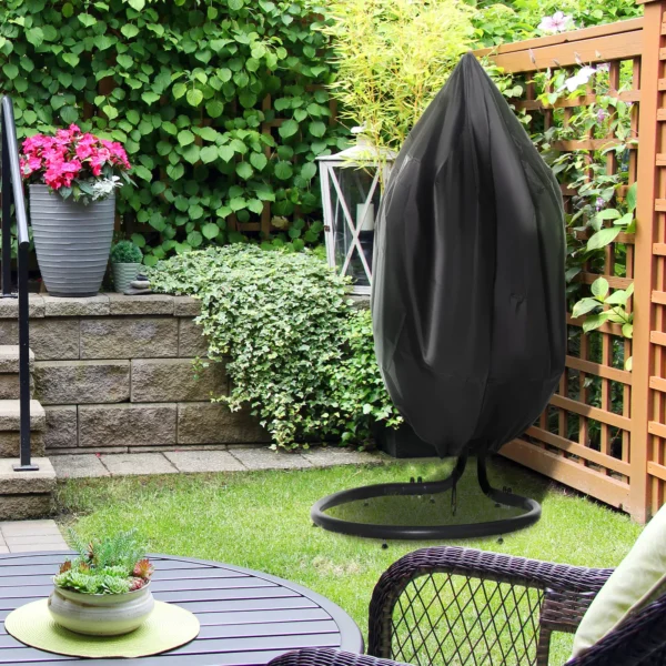 Hangstoel beschermhoes waterdicht 210d oxford hoes voor hangmand Ø115 x 190h cm, duurzaam en weerbestendig 2