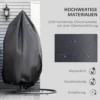 Hangstoel beschermhoes waterdicht 210d oxford hoes voor hangmand Ø115 x 190h cm, duurzaam en weerbestendig 5