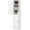 Hoge badkamerkast smalle hoge kast met 2 deuren, verstelbare planken voor badkamer, woonkamer 40 x 35 x 180 cm wit 1