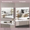 Hollywood spiegel met verlichting 58x48cm 15 led 3 lichtmodi 10x vergroting draagbaar touchschakelaar usb oplaadpoort wit 9
