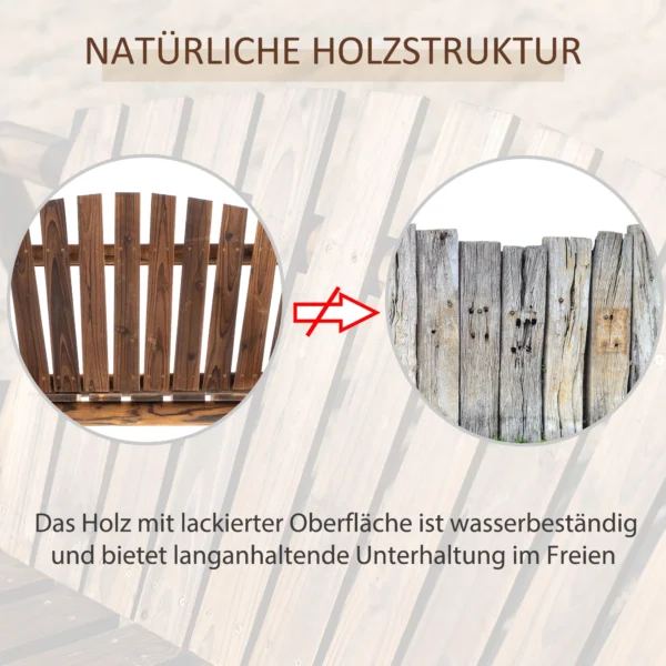Hollywoodschaukel 2 zits tuinschommel massief hout natuur, schommelbank hangbank 187 x 137 x 170 cm voor tuin & terras 7