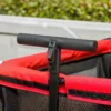 Hondenwagen hondenbuggy inklapbaar voor honden & katten tot 30 kg kattenbuggy met kussen netvensters 2 deuren opbergtas kattenwagen buggy rood 10