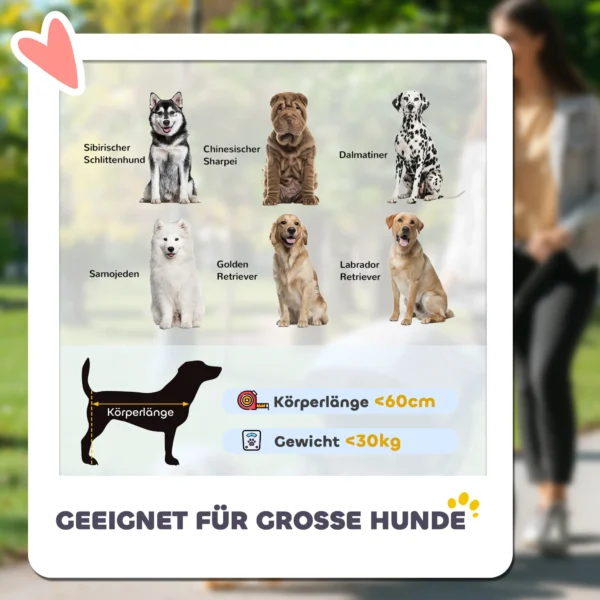 Hondenwagen hondenbuggy inklapbaar voor honden & katten tot 30 kg kattenbuggy met kussen netvensters 2 deuren opbergtas kattenwagen buggy rood 6