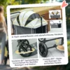 Hondenwagen opvouwbare hondenbuggy voor honden & katten tot 30 kg kattenbuggy met kussen, netvensters, 2 deuren, opbergtas, kattenwagen buggy donkergrijs 7