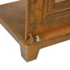 Ijzeren raam edelroest roedenraam 55x80cm met drempel & grendel rustiek bruin voor tuindecoratie 10