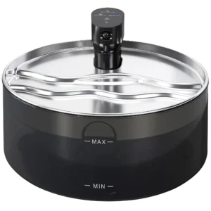 Kattenfontein 7l drinkfontein voor katten met stille pomp led slimme sensor actieve koolstoffilter waterpeilvenster kattendrinkfontein makkelijk schoon te maken, waterfontein voor katten honden 1