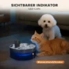 Kattenfontein 7l drinkfontein voor katten met stille pomp led slimme sensor actieve koolstoffilter waterpeilvenster kattendrinkfontein makkelijk schoon te maken, waterfontein voor katten honden 10