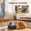 Kattenfontein 7l drinkfontein voor katten met stille pomp led slimme sensor actieve koolstoffilter waterpeilvenster kattendrinkfontein makkelijk schoon te maken, waterfontein voor katten honden 5