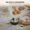 Kattenfontein 7l drinkfontein voor katten met stille pomp led slimme sensor actieve koolstoffilter waterpeilvenster kattendrinkfontein makkelijk schoon te maken, waterfontein voor katten honden 9