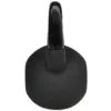 Kettlebell 10 kg gietijzer met neopreen coating, vloervriendelijk, ideaal voor fitness & krachttraining, zwart 8